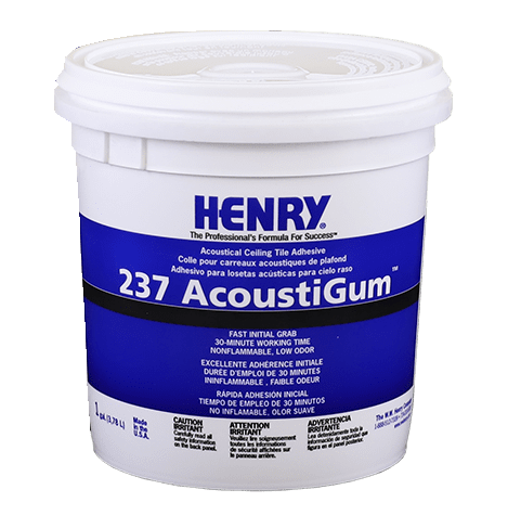 237 AcoustiGum Adhésif acoustique pour carreaux de plafond - 3.78 L