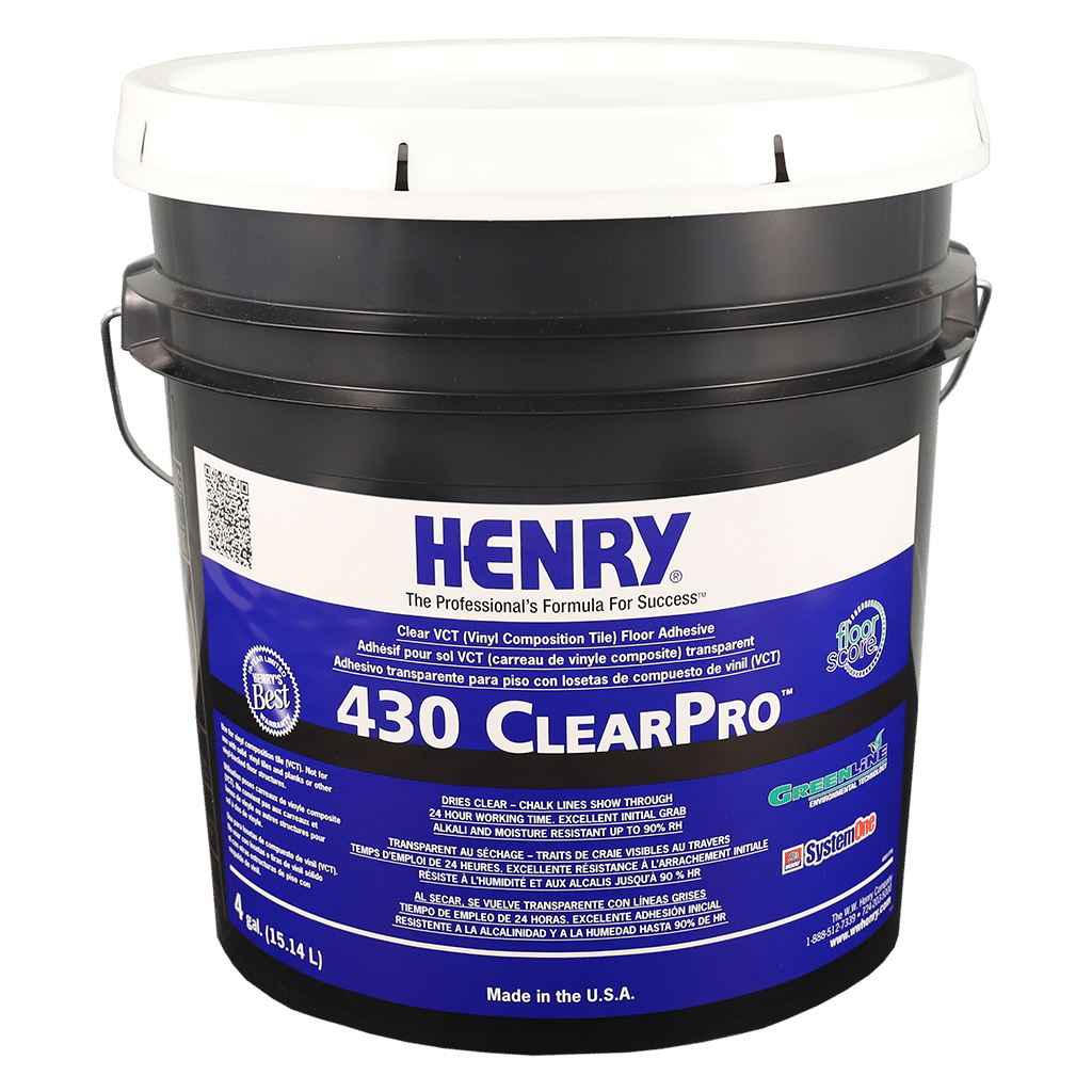 430 ClearPro Thin-Spread VCT Floor Tile Adhesive - 15.14 L
