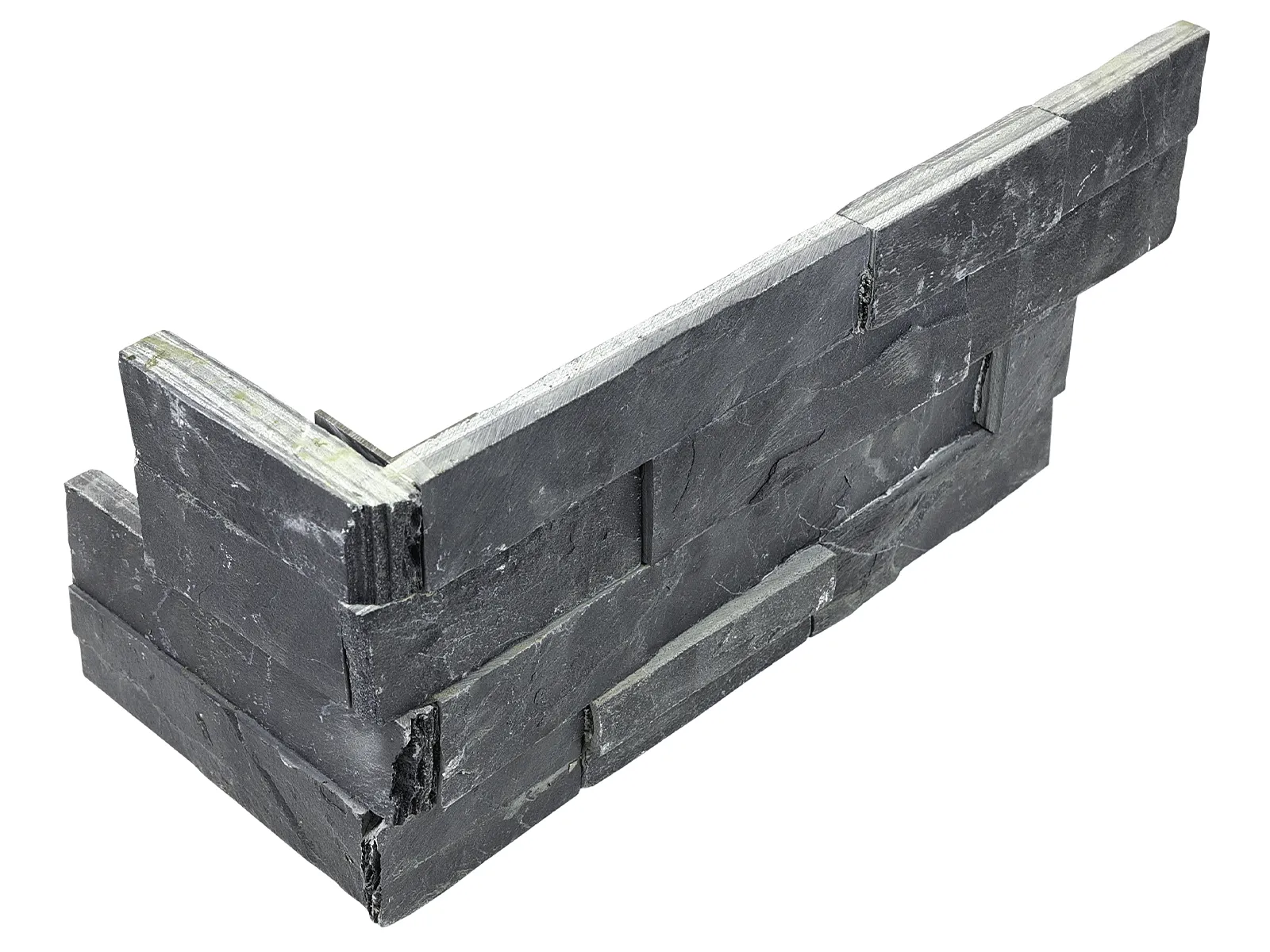 Tile Molding Inside/Outsite Corner Ledger Stone Slate Spliface Carbon - 6" x 18"