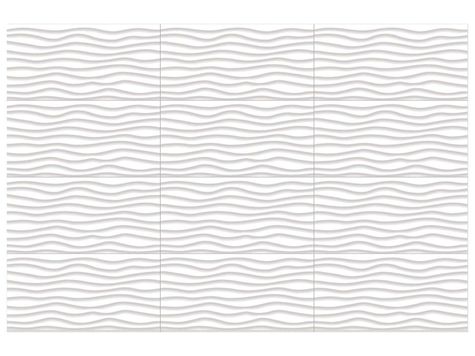 Wall Tile Linea White Oblique Glossy 12" x 24"