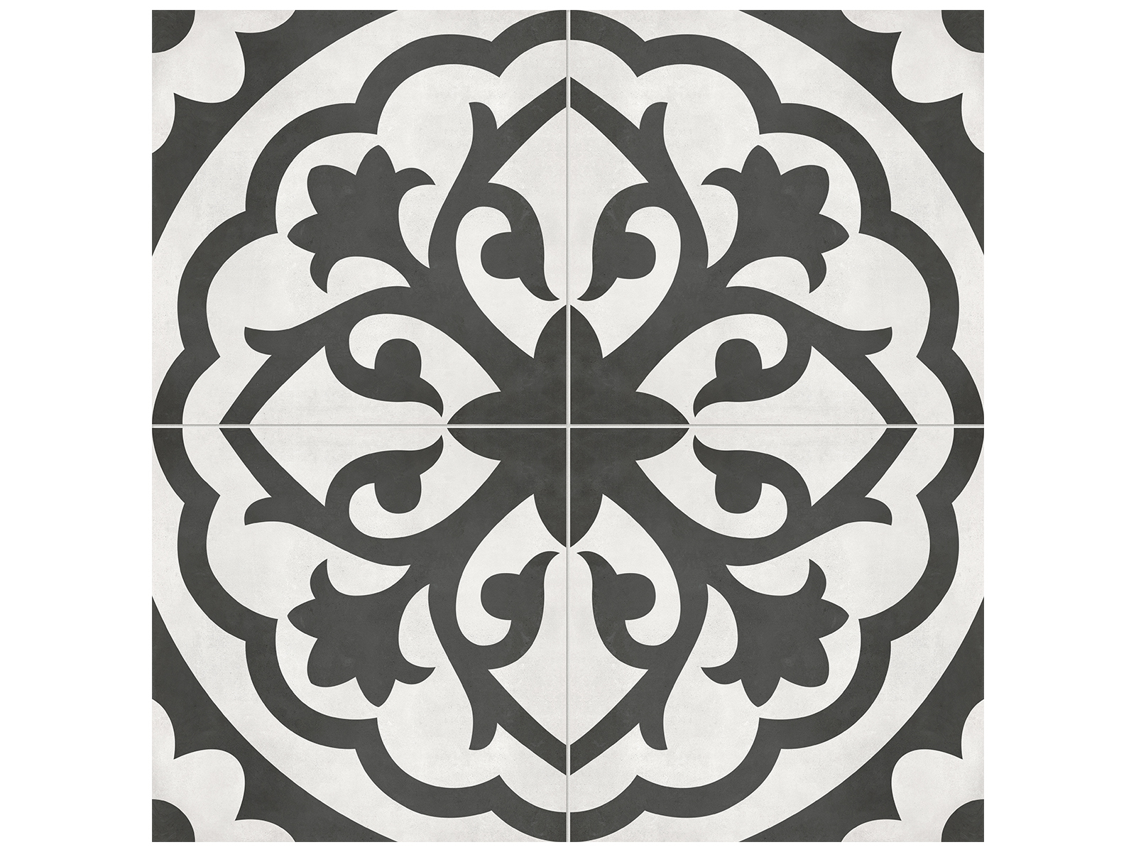 Floor Tile Form Monochrome Lotus Matte 7-3/4" x 7-3/4"