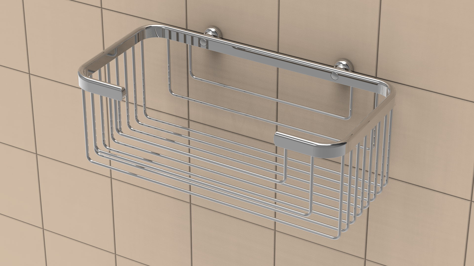 Extra Deep Corner Shampoo Basket Promessa Series Polished Chrome