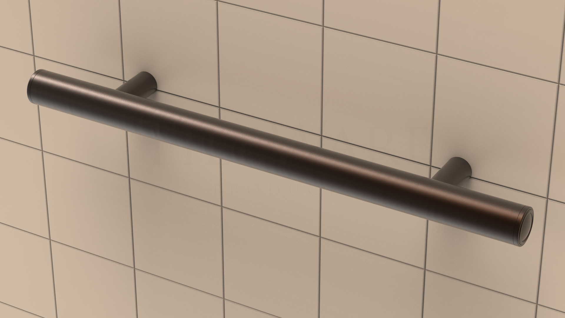 Straight Grab Bar Victoria Series ADA Oil Rub Bronze Traditional 18"