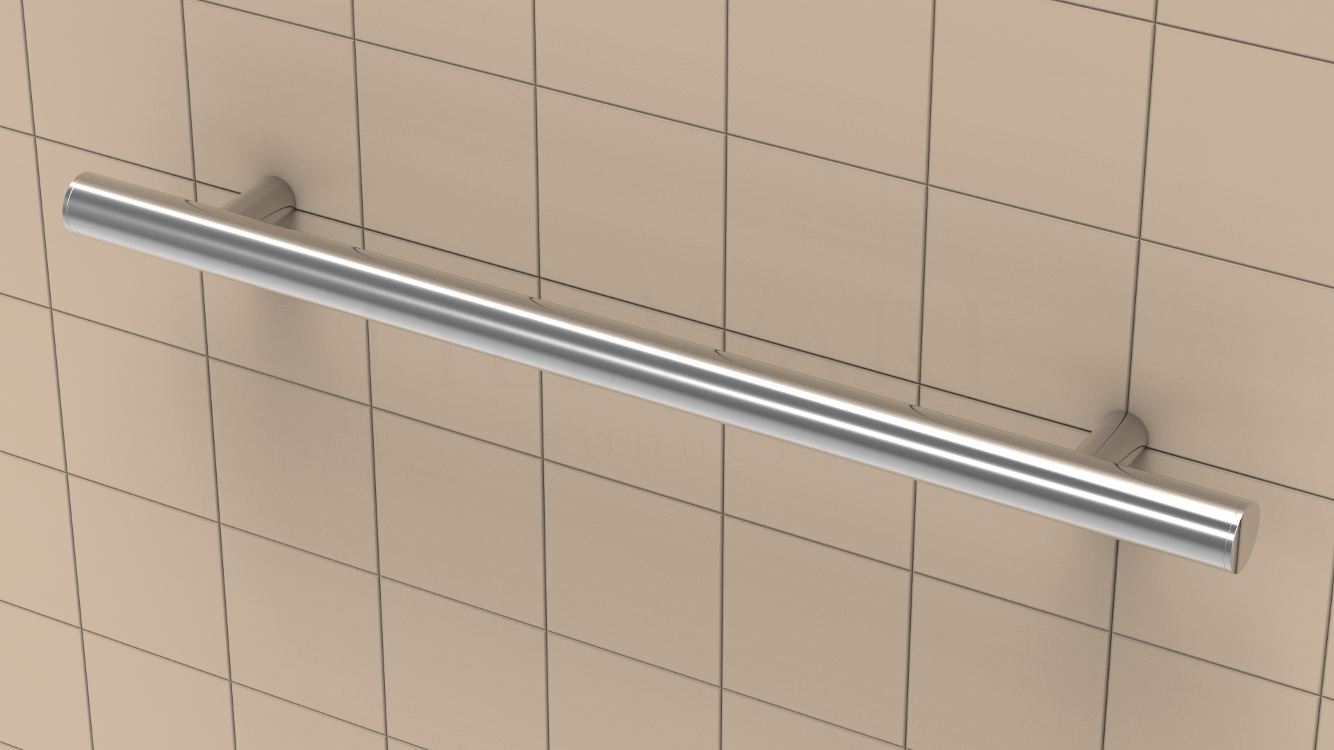 Barre d'appui droite Victoria Series ADA Chrome poli contemporain 24"