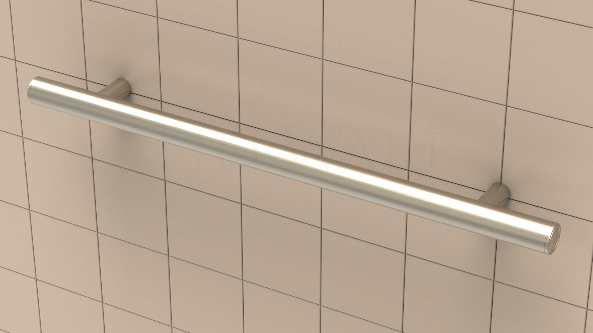 Straight Grab Bar Victoria Series ADA Brushed Nickel Traditional 24"