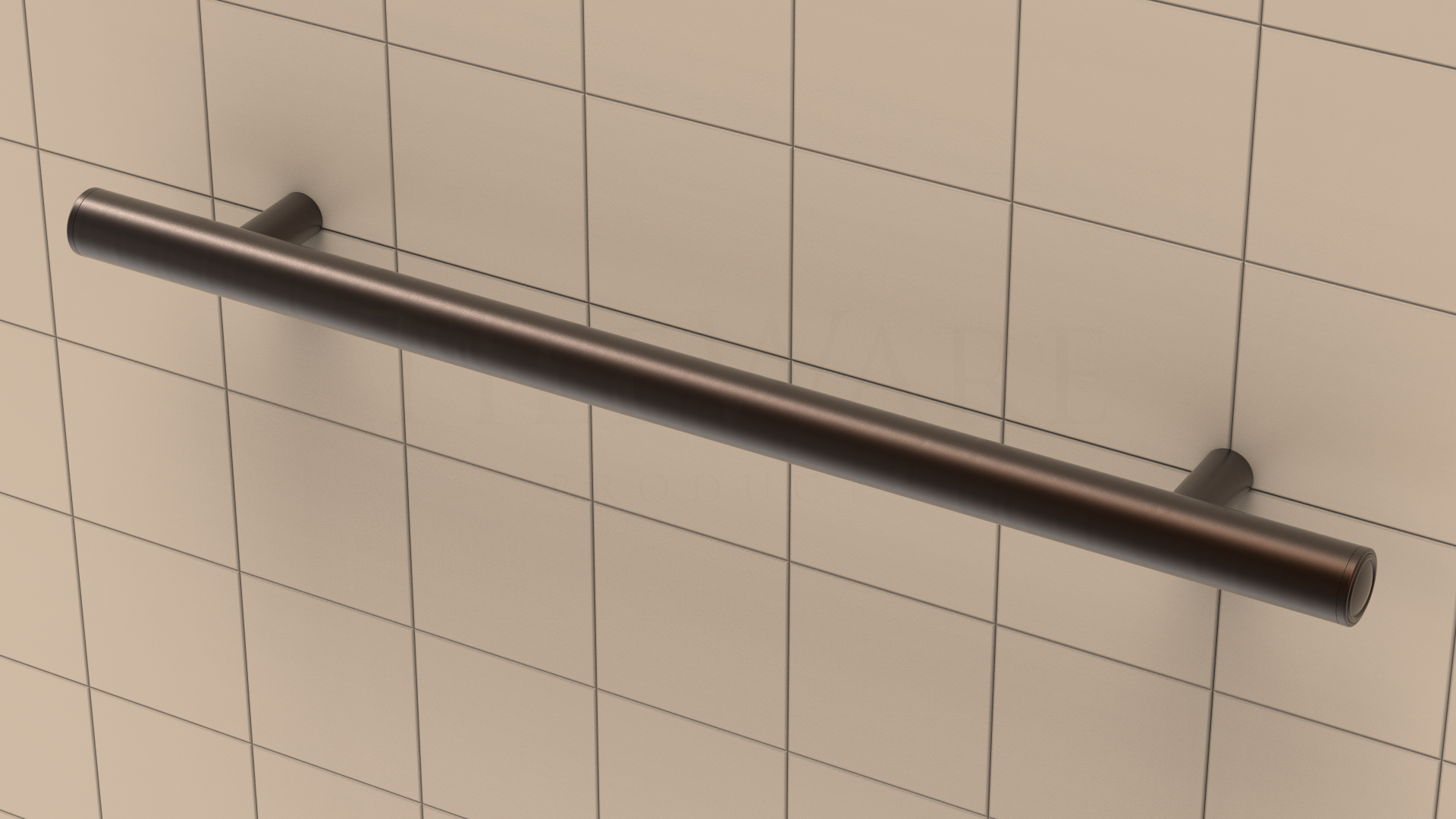 Straight Grab Bar Victoria Series ADA Oil Rub Bronze Traditional 24"