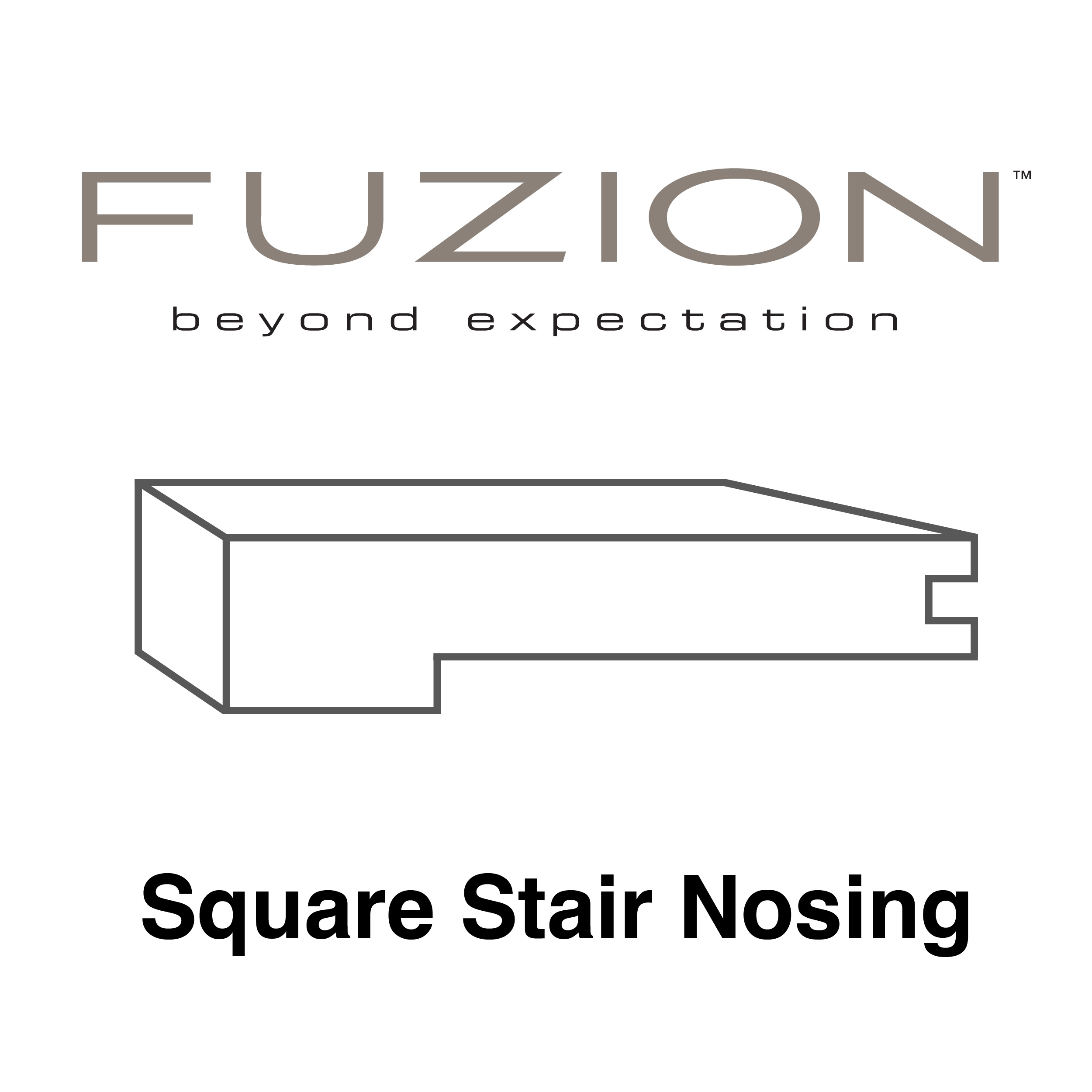Vinyl NXWood Pro Harverst Smoke Matte Square Stair Nose 94-1/2"