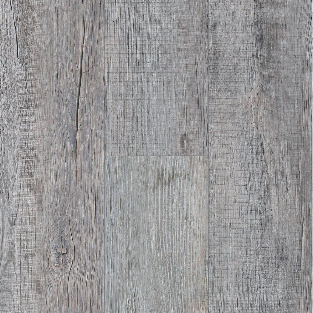Vinyl Planks StoneCast Incredible Silver Rustic Oak Click Lock 7" x 48"