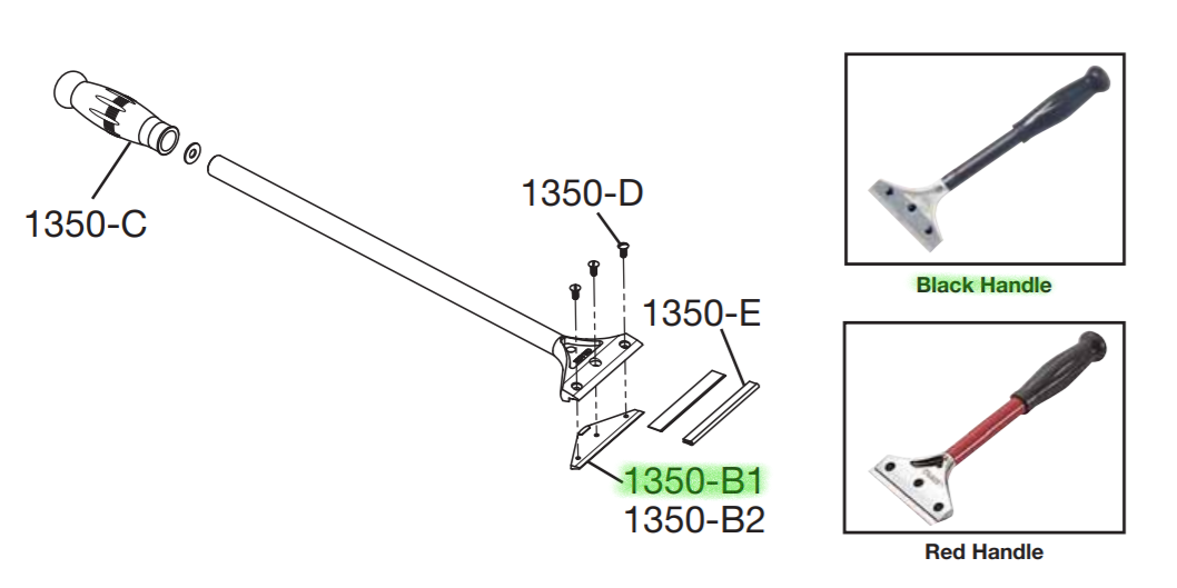 Blade Clamp with 3 Screws for Nos. 350-360 (Black Handle)
