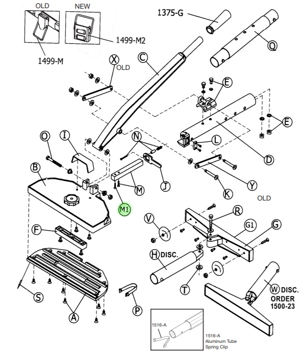 Square Bar Screws Only - 1/4" for Nos. 499-500 Old Version (Pack of 2)