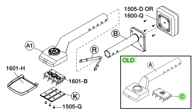 Pin Plate for No. 505 Old Version