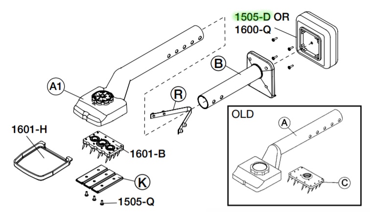 Thin Bumper with 4 Screws for No. 505