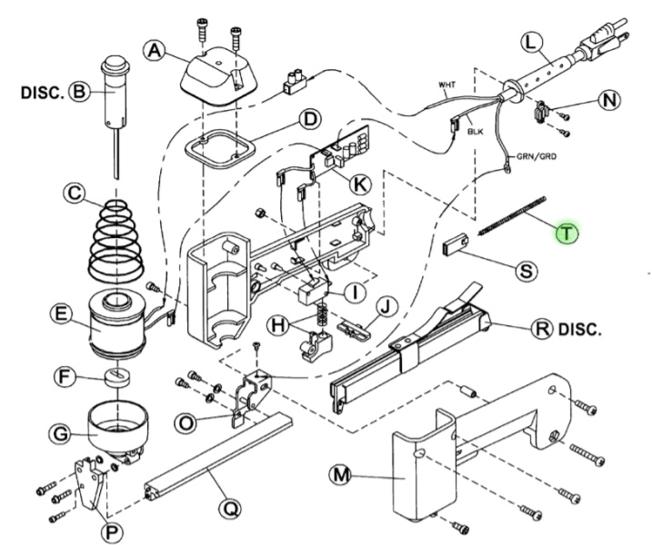 Pusher Spring for Nos. 615-830