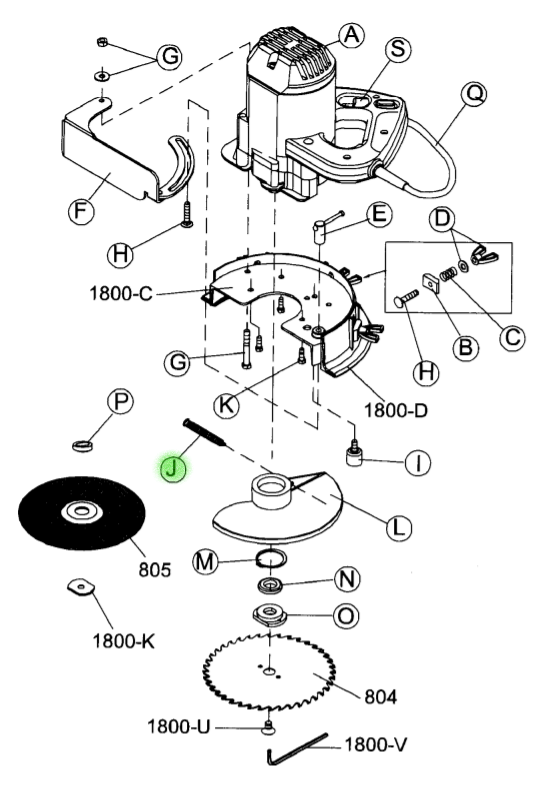 Blade Guard Spring for No. 810