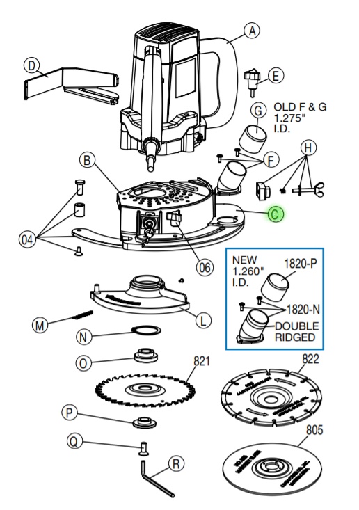 Height Adjuster and Stabilizer Assembly for No. 812