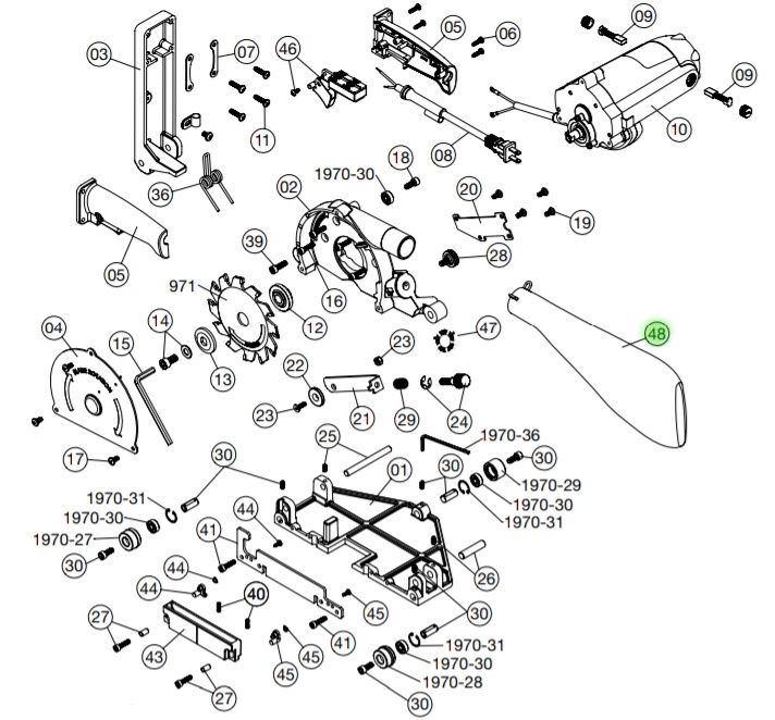 Dust Collector Bag and Support for No. 968