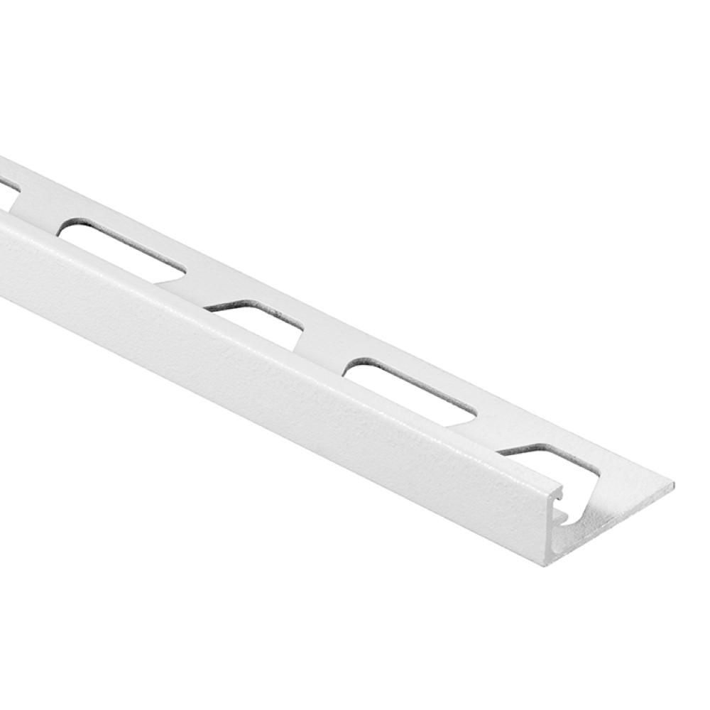 SCHIENE Profilé de bordure de mur avec rebord minimal Aluminium Blanc mat 3/8" (10 mm) x 8' 2-1/2"