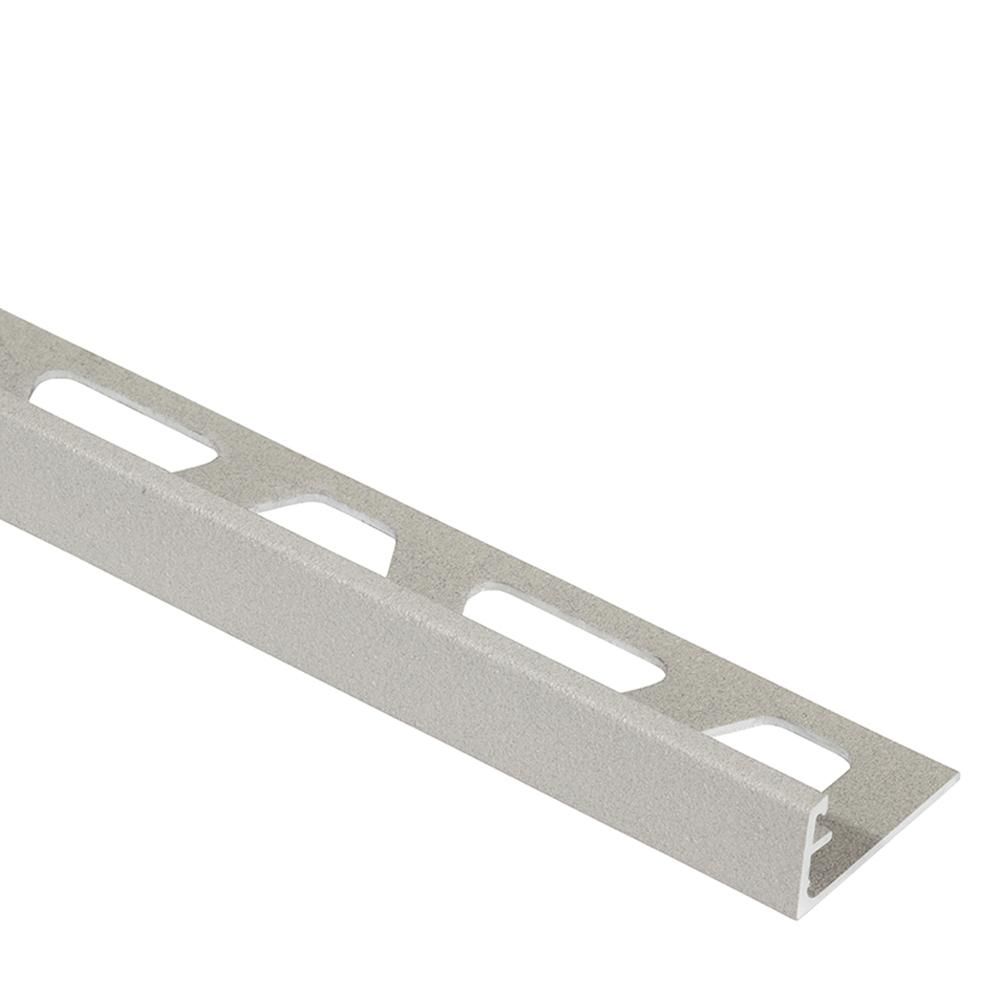 SCHIENE Wall Edge Profile with Minimum Reveal Aluminum Greige 1/2" (12.5 mm) x 8' 2-1/2"