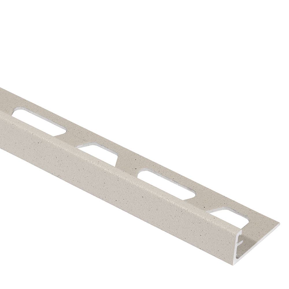SCHIENE Wall Edge Profile with Minimum Reveal Aluminum Ivory 1/4" (6 mm) x 8' 2-1/2"