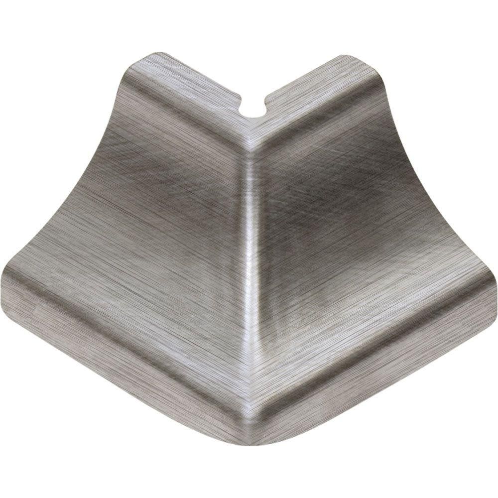 DILEX-EHK Outside Corner 90° 2-Way with 23/32" Radius Stainless Steel (V2) Brushed