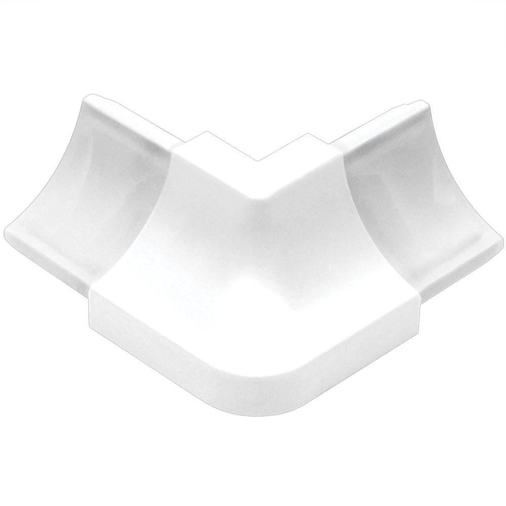 DILEX-HKW Outside Corner 90° with 11/16" Radius PVC Plastic Bright White