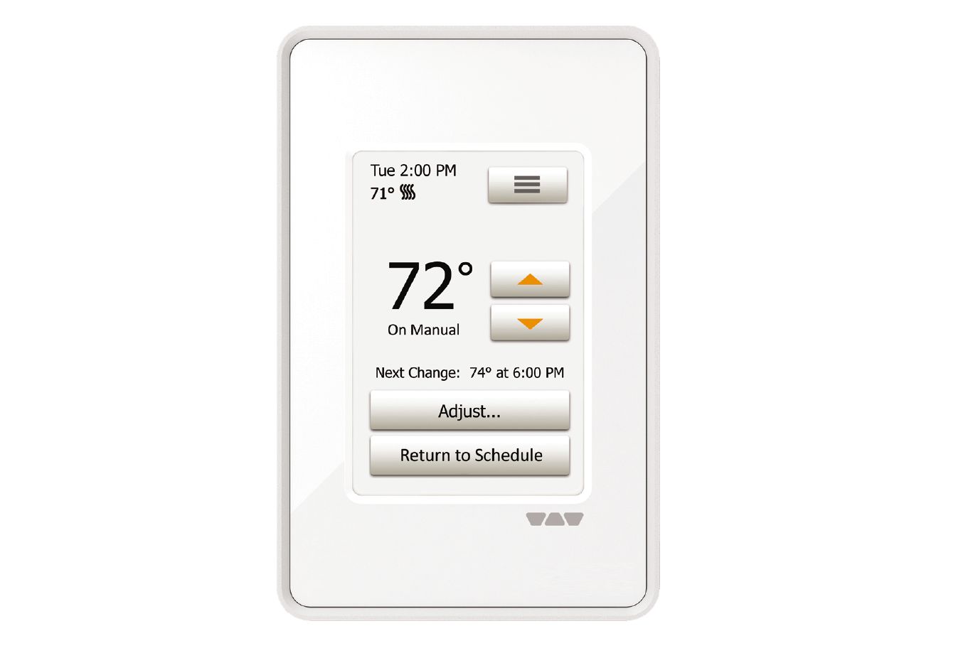 DITRA-HEAT-E-RT Thermostat tactile programmable Blanc brillant 120V/240V