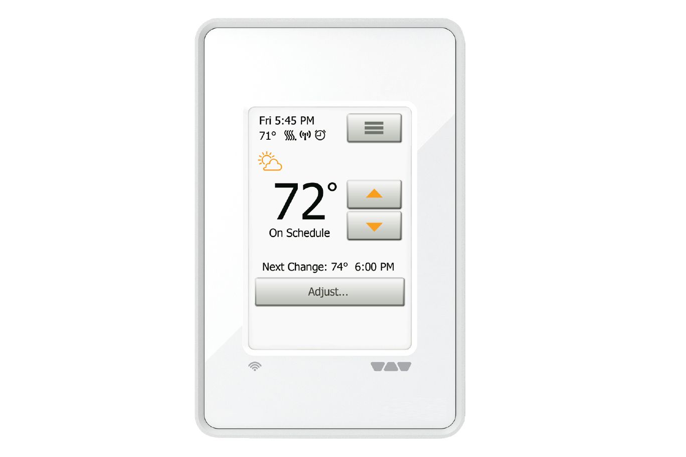 DITRA-HEAT-E-WIFI Thermostat programmable sans fil Blanc brillant 120V/240V