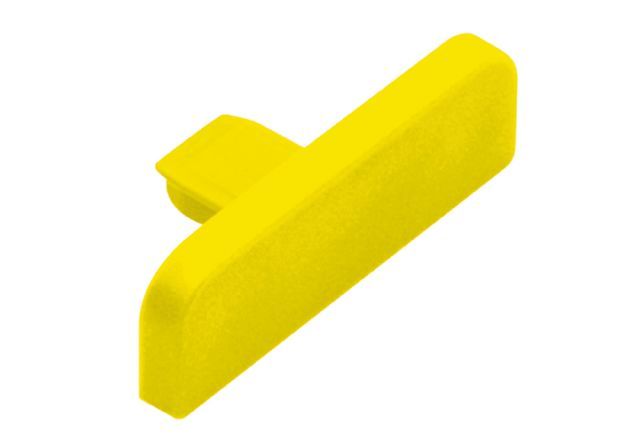 TREP-SE/-S End Cap PVC Yellow 1-1/32"