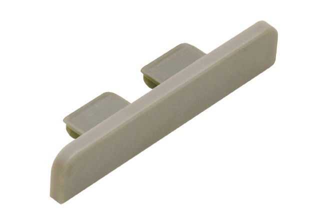 TREP-B Cap de fermeture - plastique PVC gris 2-1/8" (52 mm) 