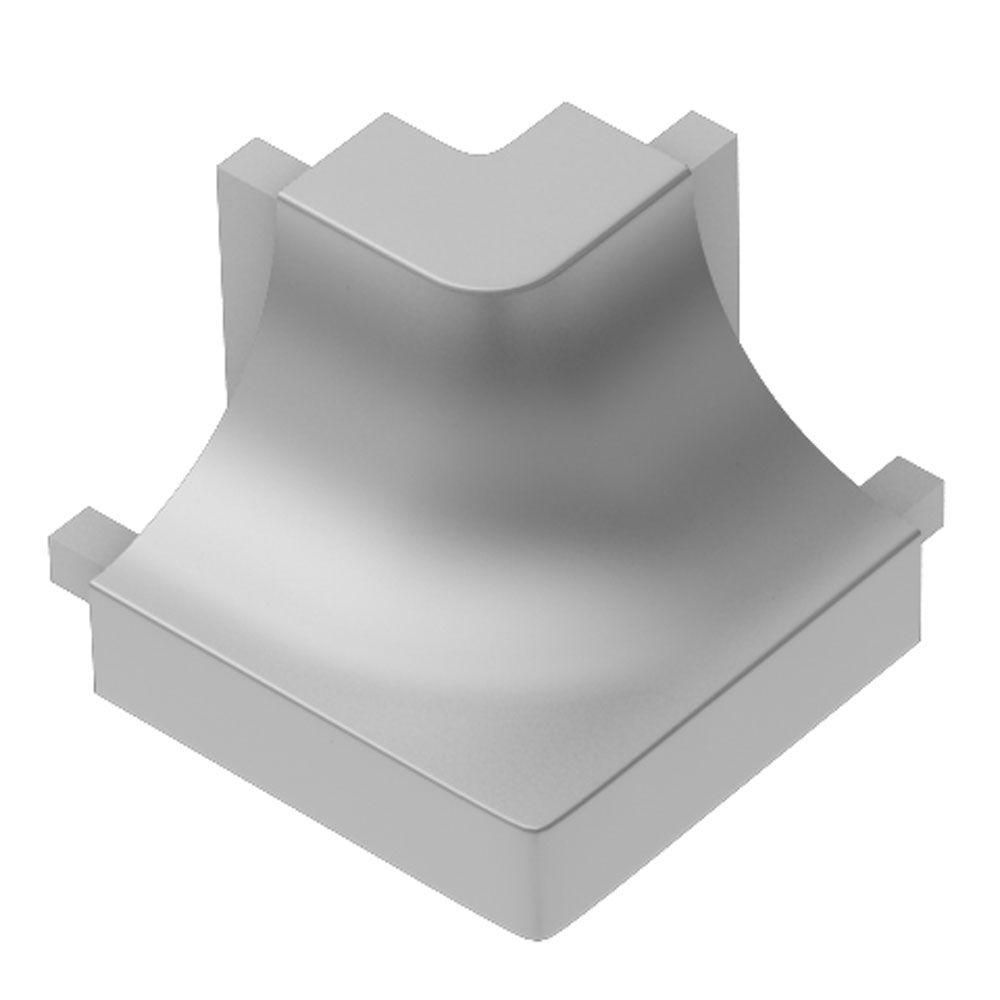 DILEX-AHK Coin extérieur rond 90° avec un radius de 3/8" Aluminium anodisé mat