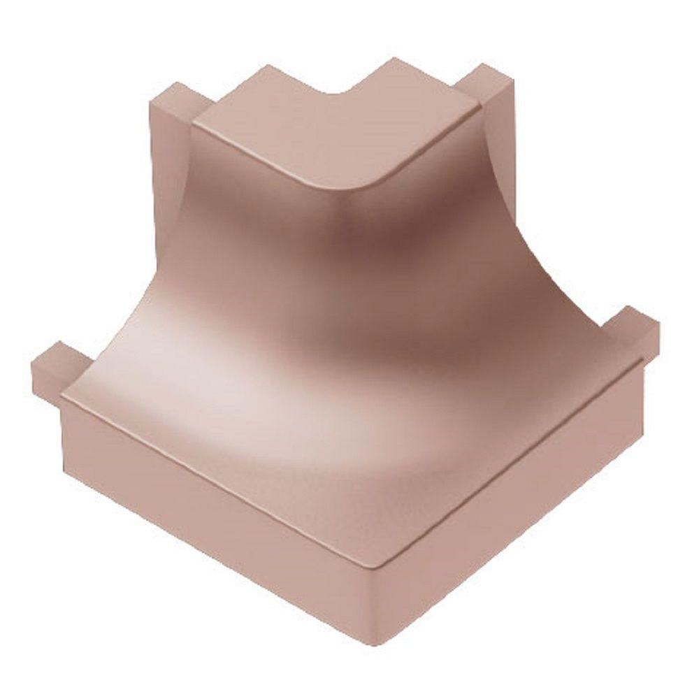 DILEX-AHK Coin extérieur rond 90° avec un radius de 3/8" Aluminium anodisé Cuivre mat