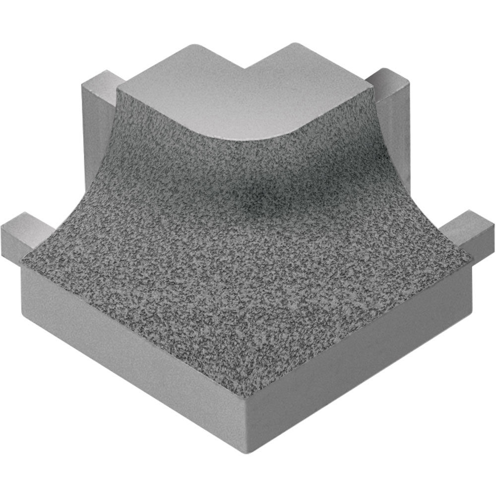 DILEX-AHK Coin extérieur rond 90° avec un radius de 3/8" Aluminium Étain
