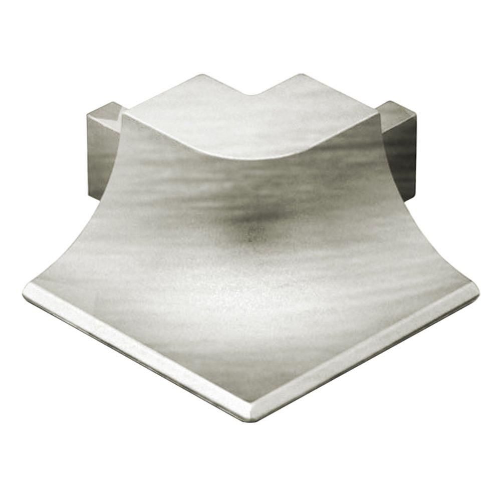 DILEX-AHKA Outside Corner 90° with 3/8" Radius Anodized Aluminum Brushed Nickel