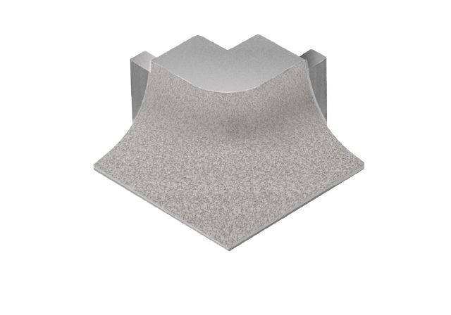 DILEX-AHKA Outside Corner 90° with 3/8" Radius Anodized Aluminum Greige