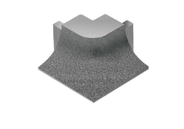 DILEX-AHKA Outside Corner 90° with 3/8" Radius Anodized Aluminum Pewter