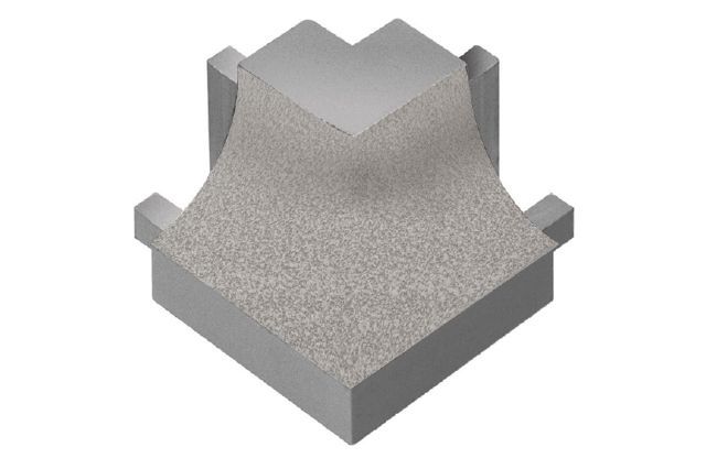 DILEX-AHK Coin extérieur carré 90° avec un radius de 3/8" Aluminium Grège