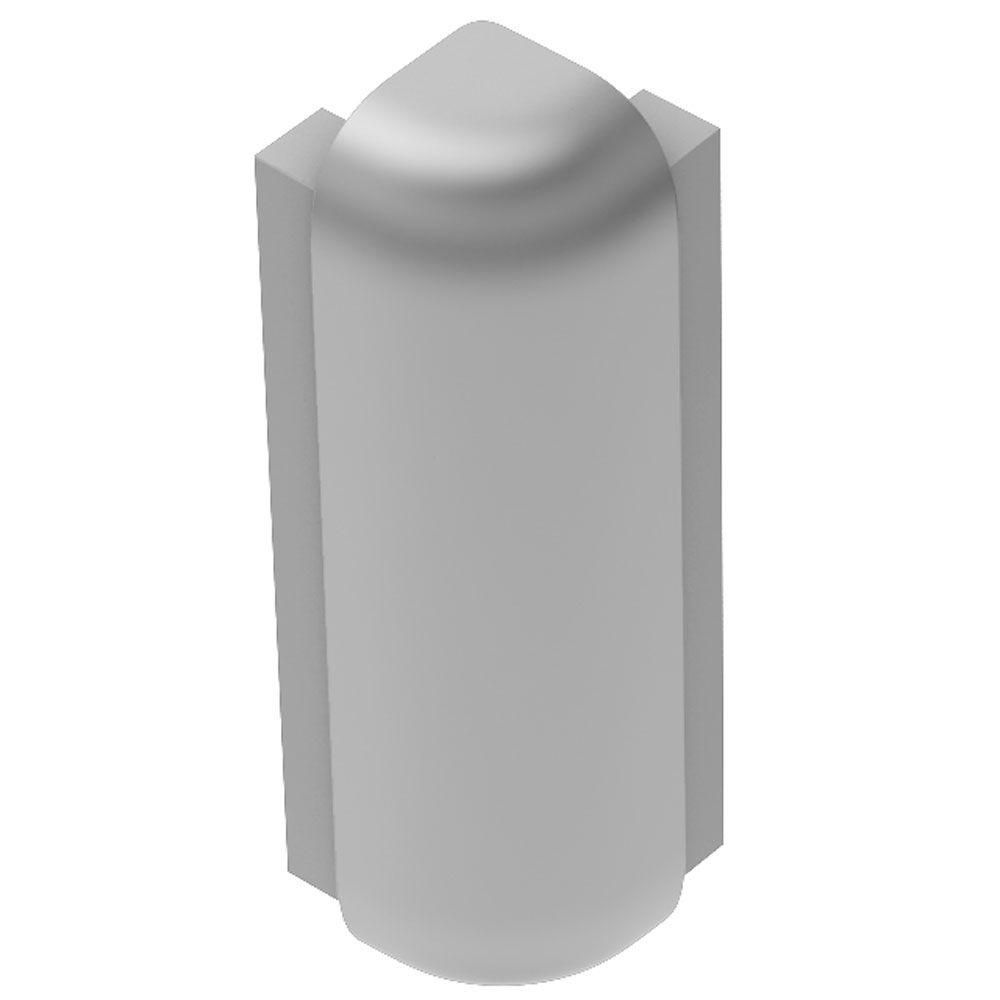 RONDEC-STEP Outside Corner 90° with 1-1/2" Vertical Leg Anodized Aluminum Satin 3/8" (10 mm)