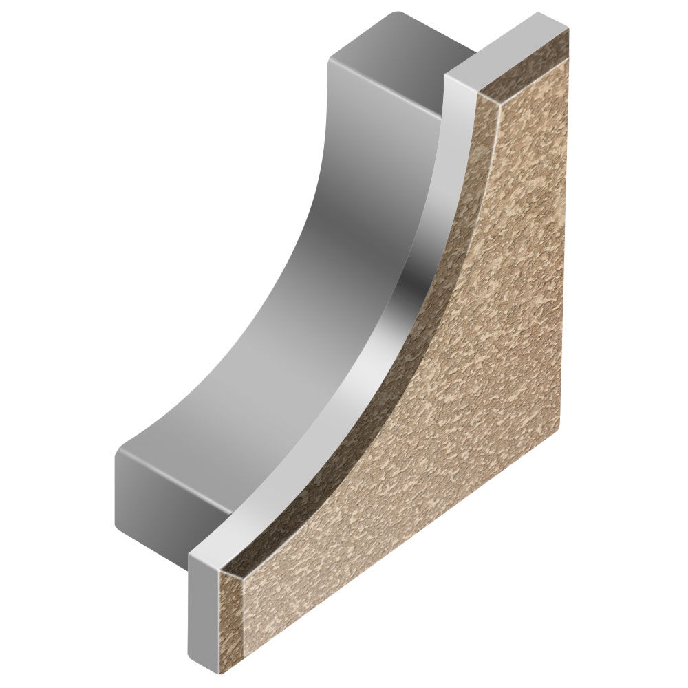 DILEX-AHK End Cap Aluminum Beige