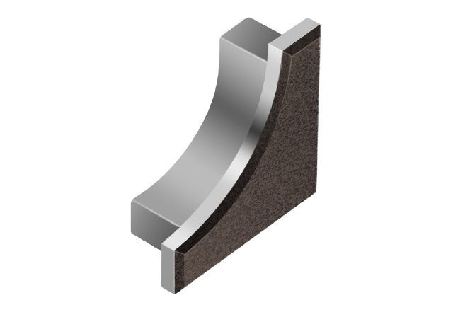 DILEX-AHK End Cap Aluminum Dark Anthracite