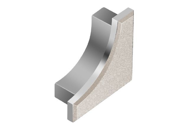 DILEX-AHK End Cap Aluminum Ivory
