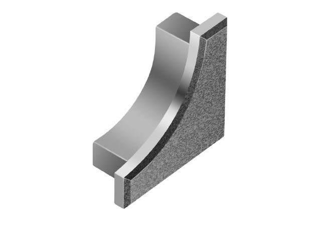 DILEX-AHK End Cap Aluminum Stone Grey