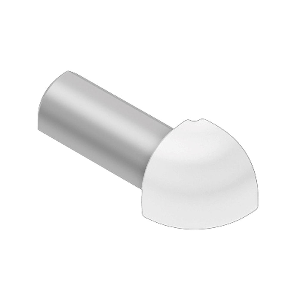 RONDEC Outside Corner 90° Anodized Aluminum Bright White 3/8" (10 mm)
