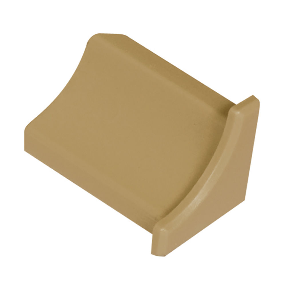 DILEX-PHK End Cap with 3/8" Radius PVC Plastic Light Beige
