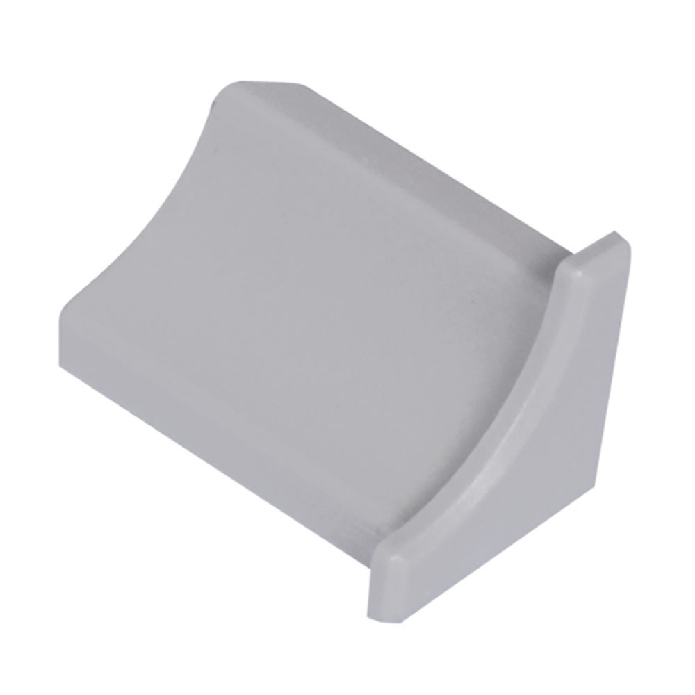 DILEX-PHK End Cap with 3/8" Radius PVC Plastic Classic Grey