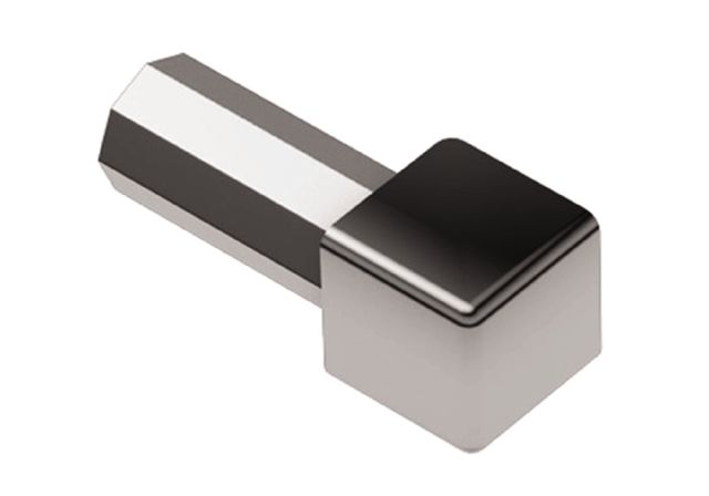 QUADEC In/Out Corner 90° Anodized Aluminum Polished Chrome 1/2" (12.5 mm)