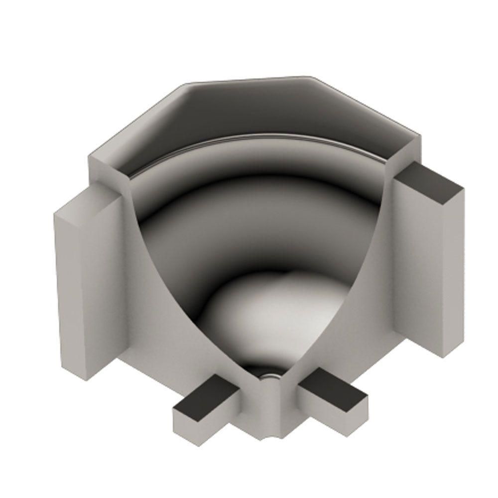 DILEX-AHK Inside Corner 90° with 3/8" Radius Aluminum Anodzied Polished Nickel