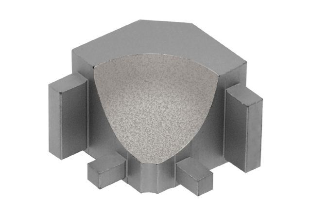 DILEX-AHK Inside Corner 90° with 3/8" Radius Aluminum Greige