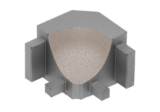 DILEX-AHK Inside Corner 90° with 3/8" Radius Aluminum Cream