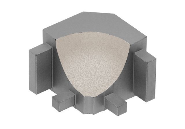 DILEX-AHK Inside Corner 90° with 3/8" Radius Aluminum Ivory