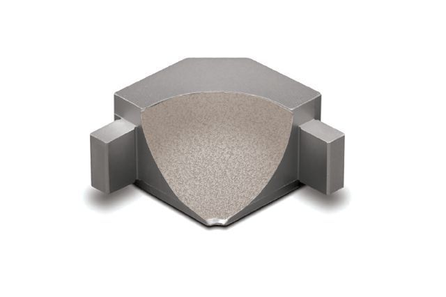 DILEX-AHKA Inside Corner 90° with 3/8" Radius Anodized Aluminum Cream